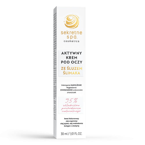 Aktywny krem pod oczy ze śluzem ślimaka SekretneSPA