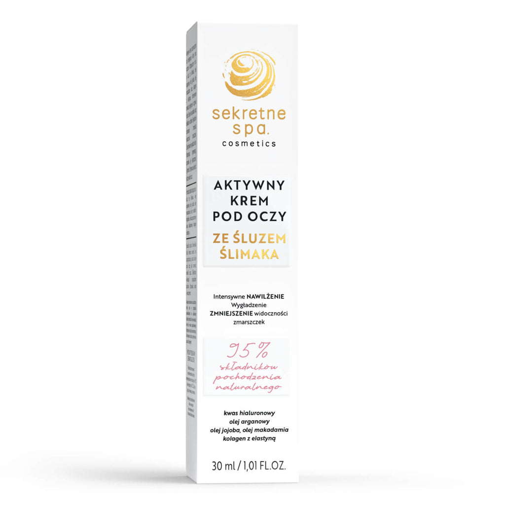 Aktywny krem pod oczy ze śluzem ślimaka SekretneSPA