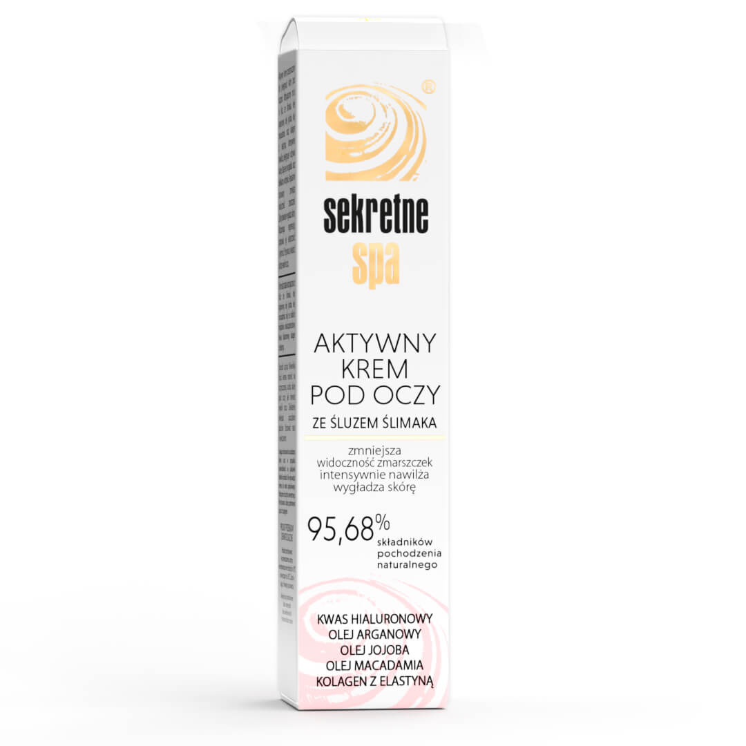 Aktywny krem pod oczy ze śluzem ślimaka SekretneSPA