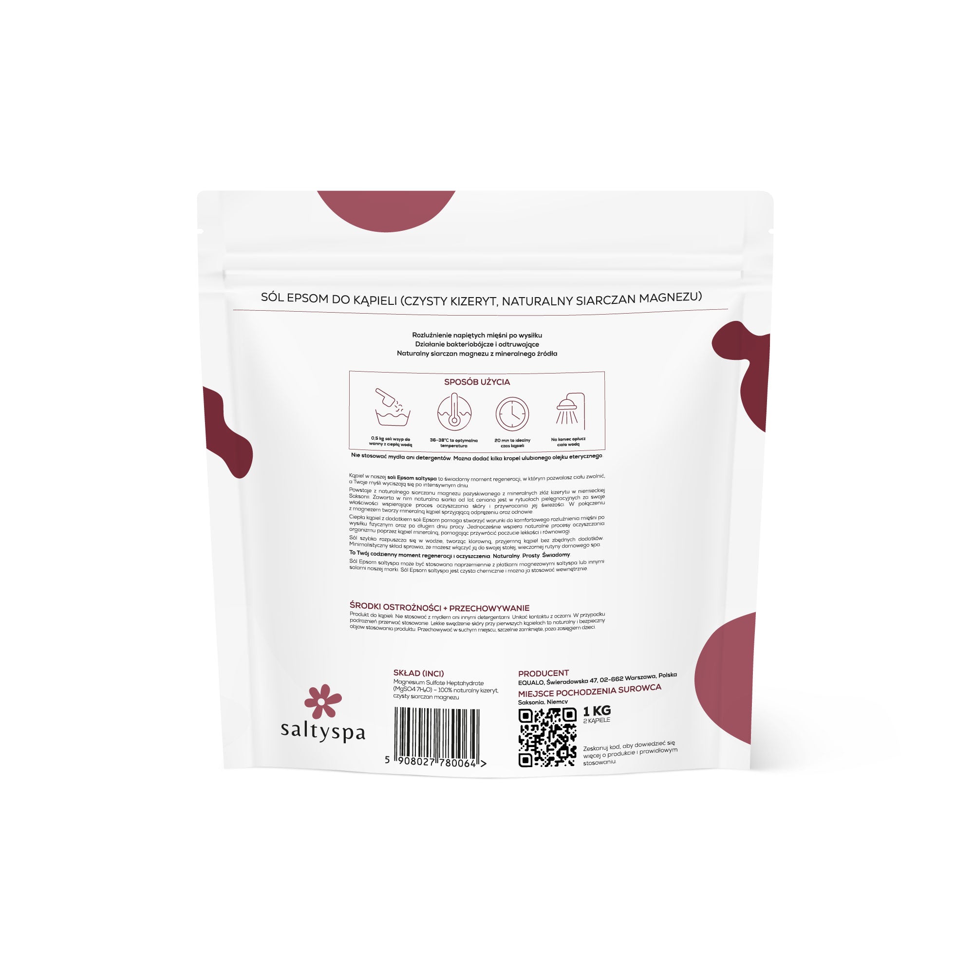 Kizeryt z Saksonii - Sól Epsom saltyspa
