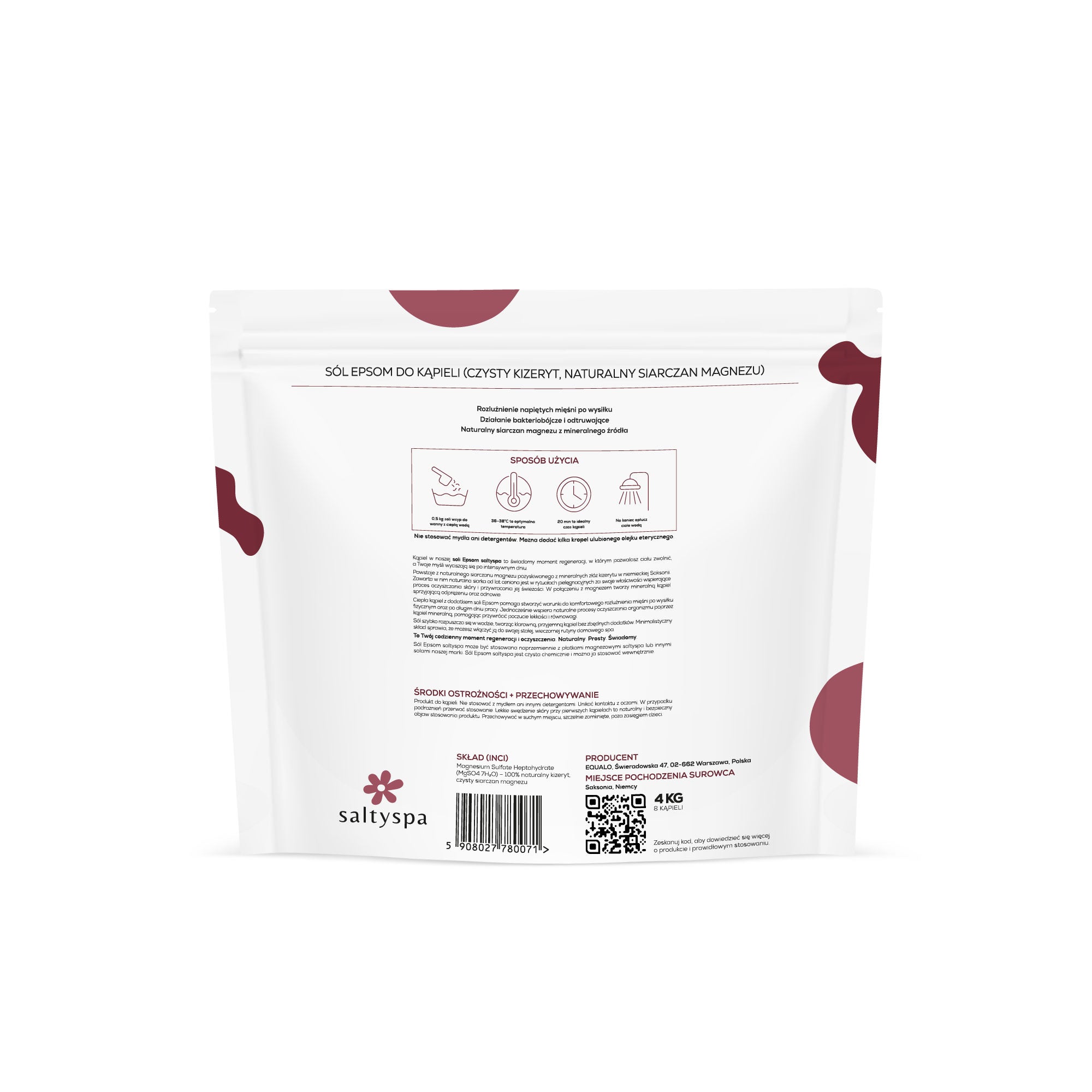 Kizeryt z Saksonii - Sól Epsom saltyspa