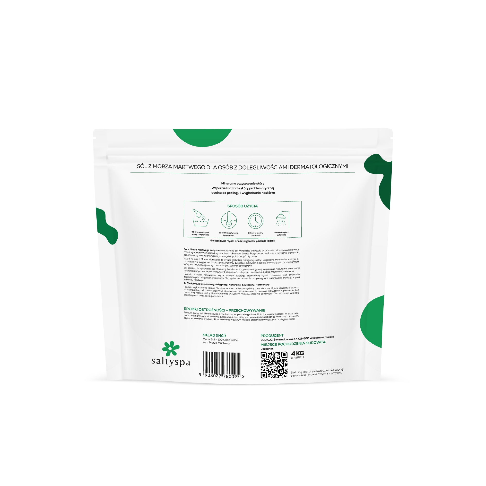 Minerał z Jordanii - Sól z Morza Martwego do kąpieli saltyspa