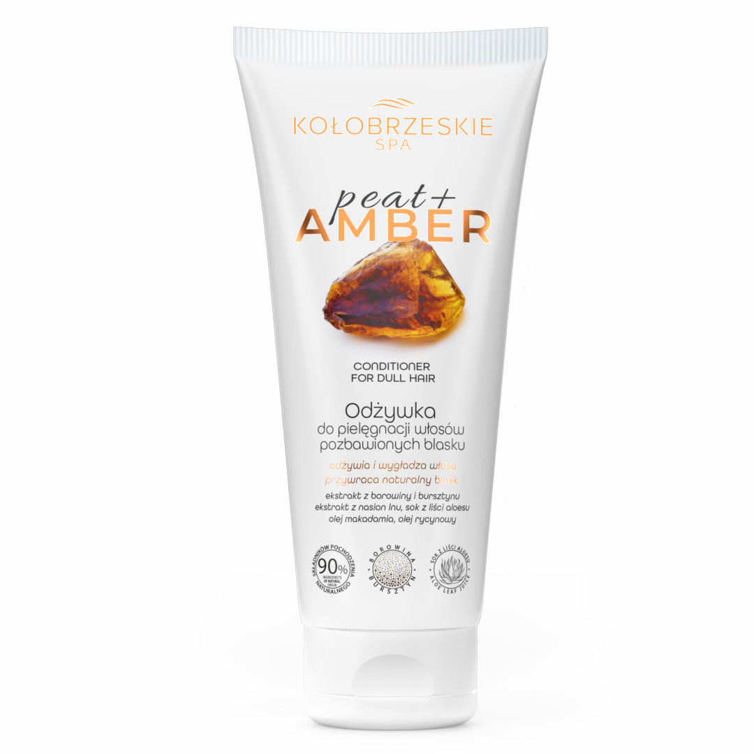 Borowina+ Bursztyn Odżywka do włosów pozbawionych blasku KołobrzeskieSPA