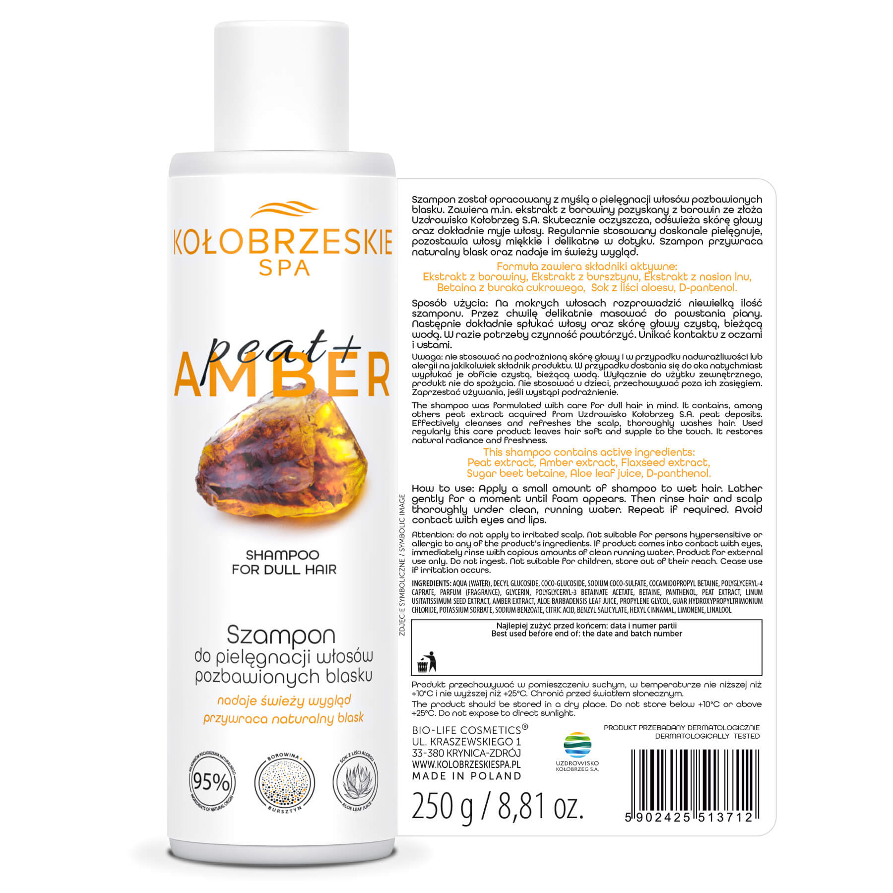 Szampon do włosów pozbawionych blasku KołobrzeskieSPA