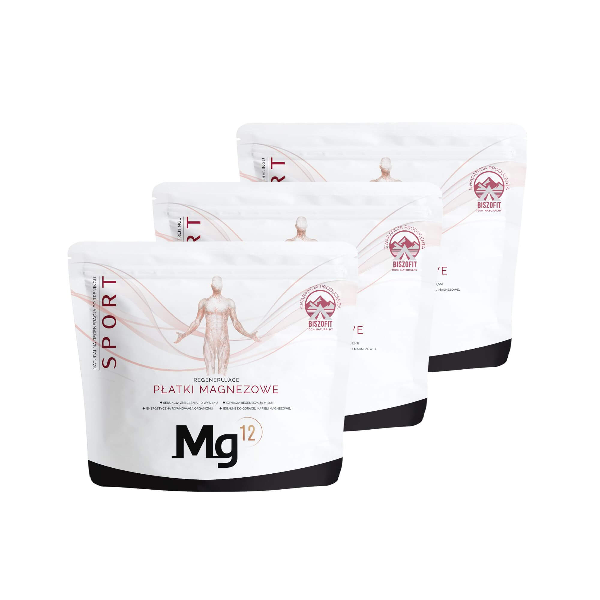 Płatki magnezowe Mg12 SPORT (naturalny chlorek magnezu) (100% biszofit)