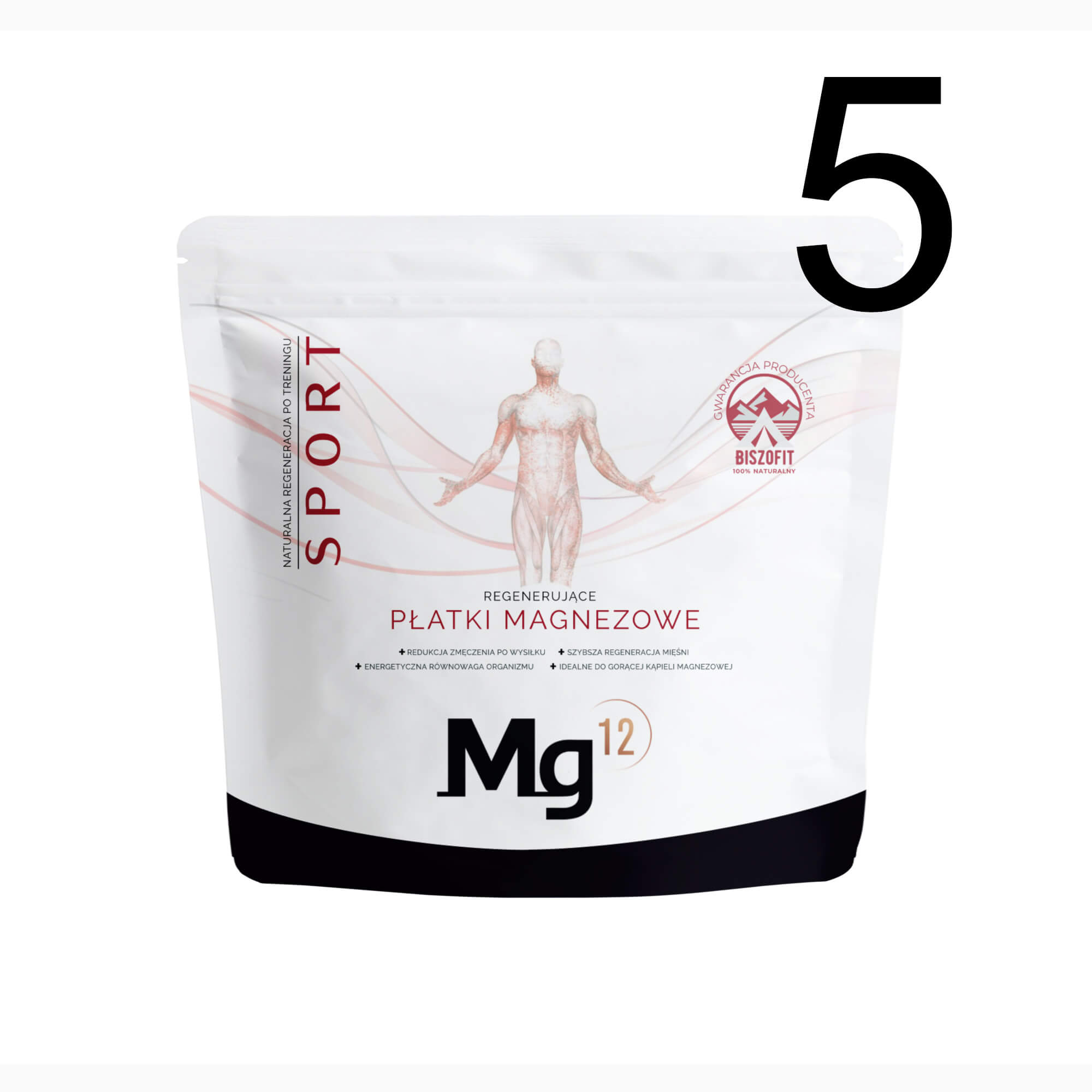 Płatki magnezowe Mg12 SPORT (naturalny chlorek magnezu) (100% biszofit)