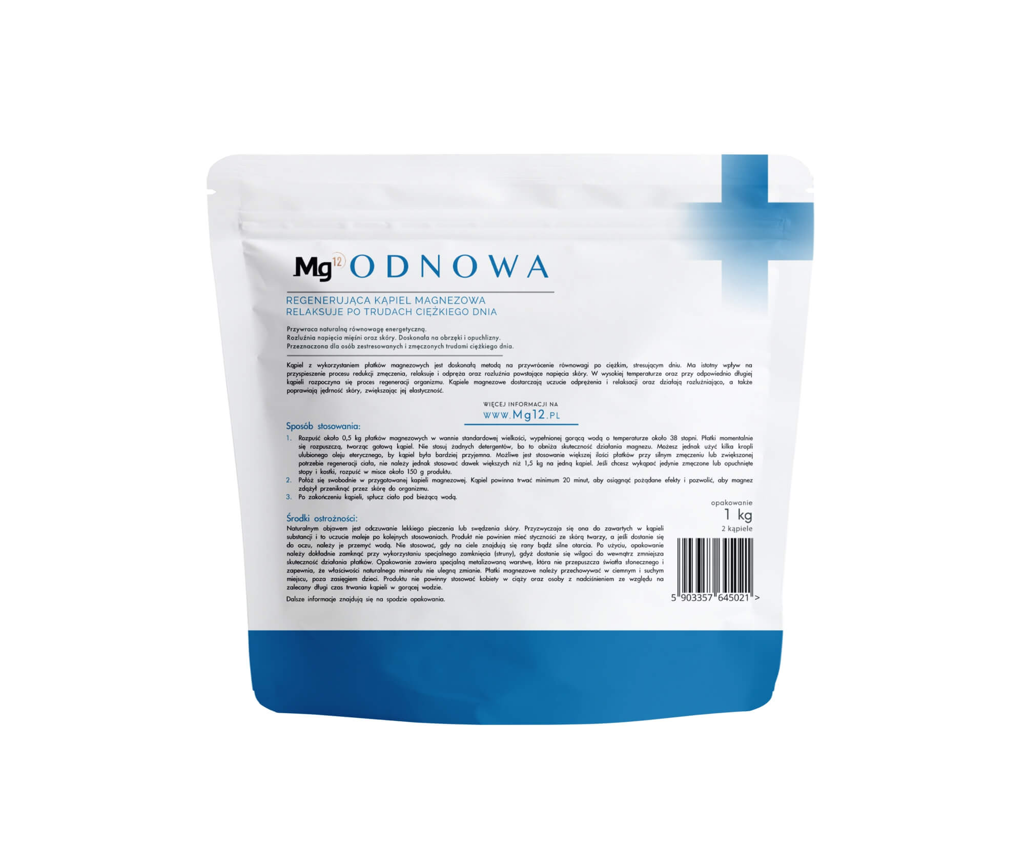 Płatki magnezowe do kąpieli Mg12 ODNOWA (100% biszofit)