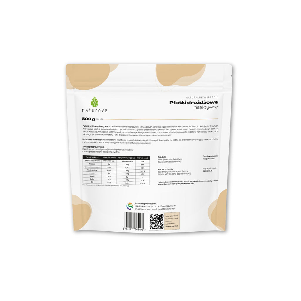 Płatki drożdżowe nieaktywne naturove