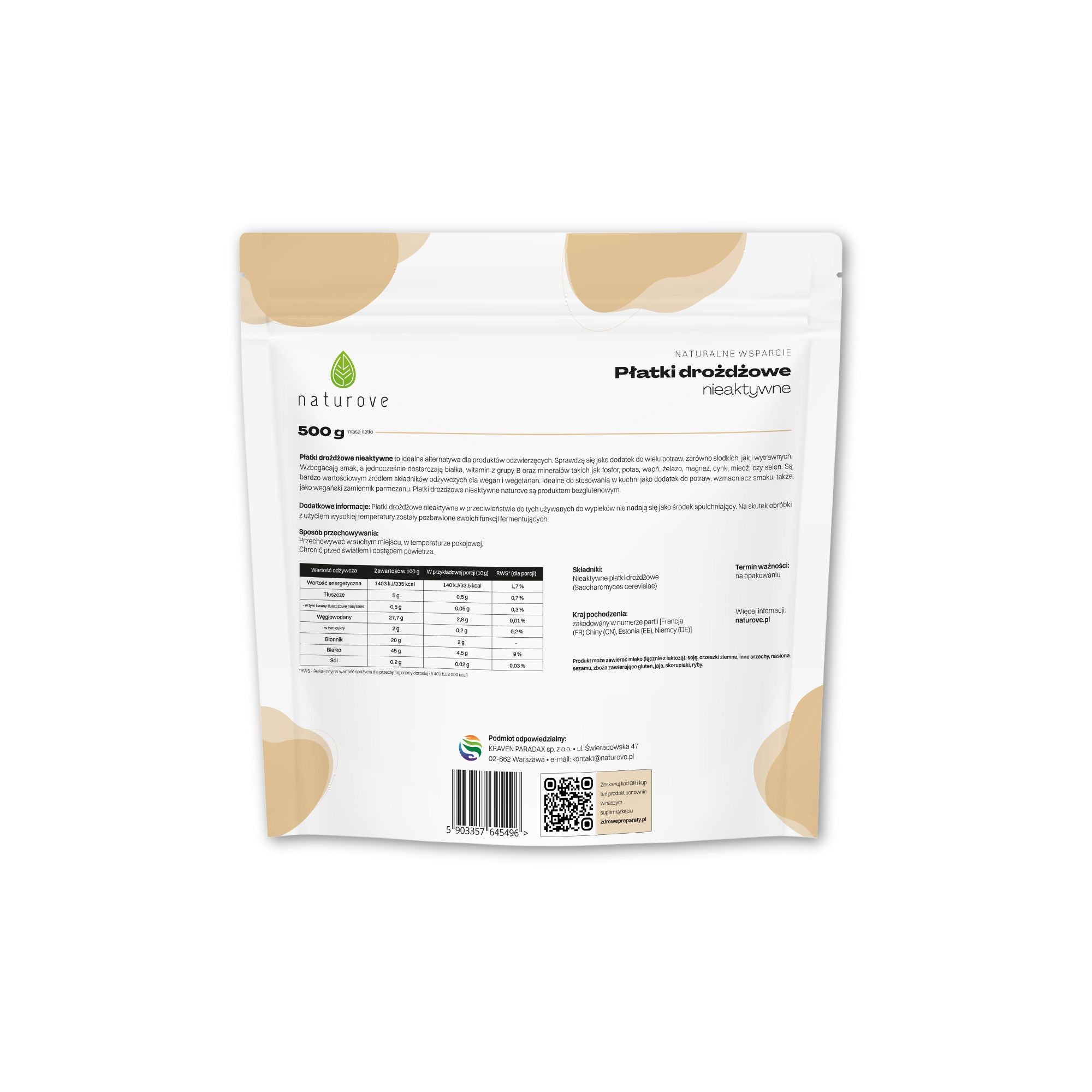 Płatki drożdżowe nieaktywne naturove