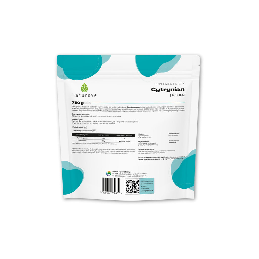 Cytrynian potasu naturove