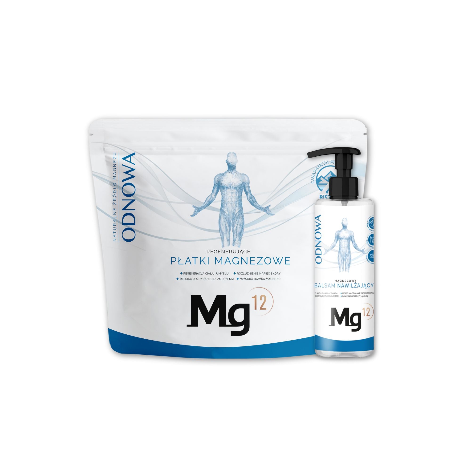 Zestaw Mg12 ODNOWA: Płatki magnezowe + Balsam nawilżający