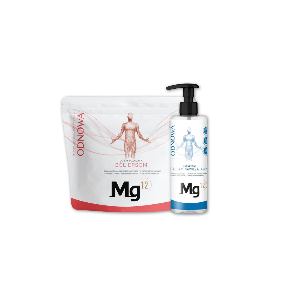 Zestaw Mg12 ODNOWA: Sól Epsom + Balsam nawilżający
