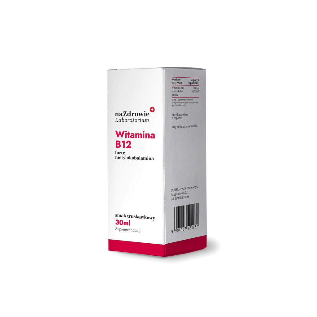 Witamina B12 Forte (truskawkowa) naZdrowie