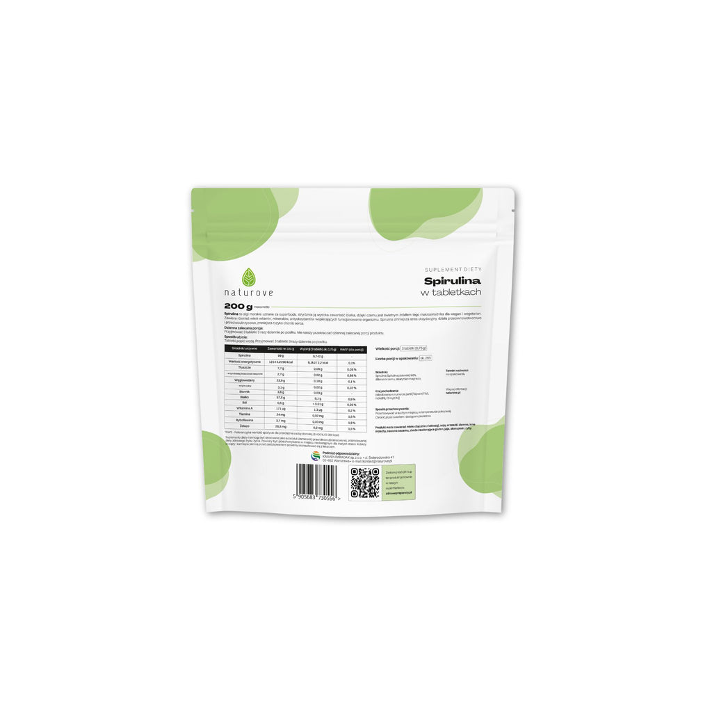 Spirulina w tabletkach naturove