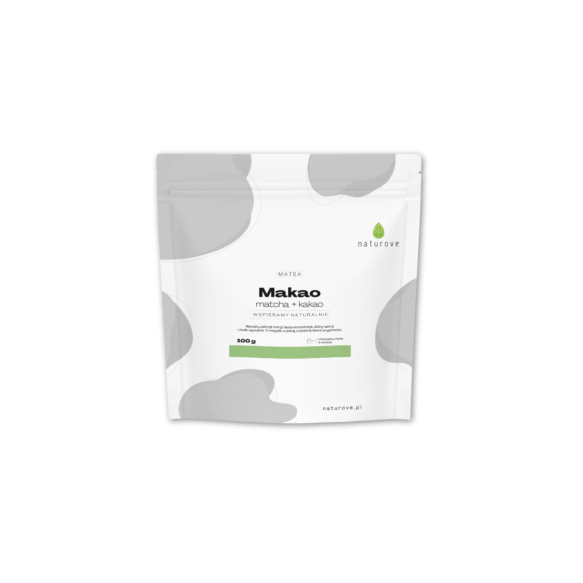 Kompozycja Matéa Makao (matcha + kakao) naturove