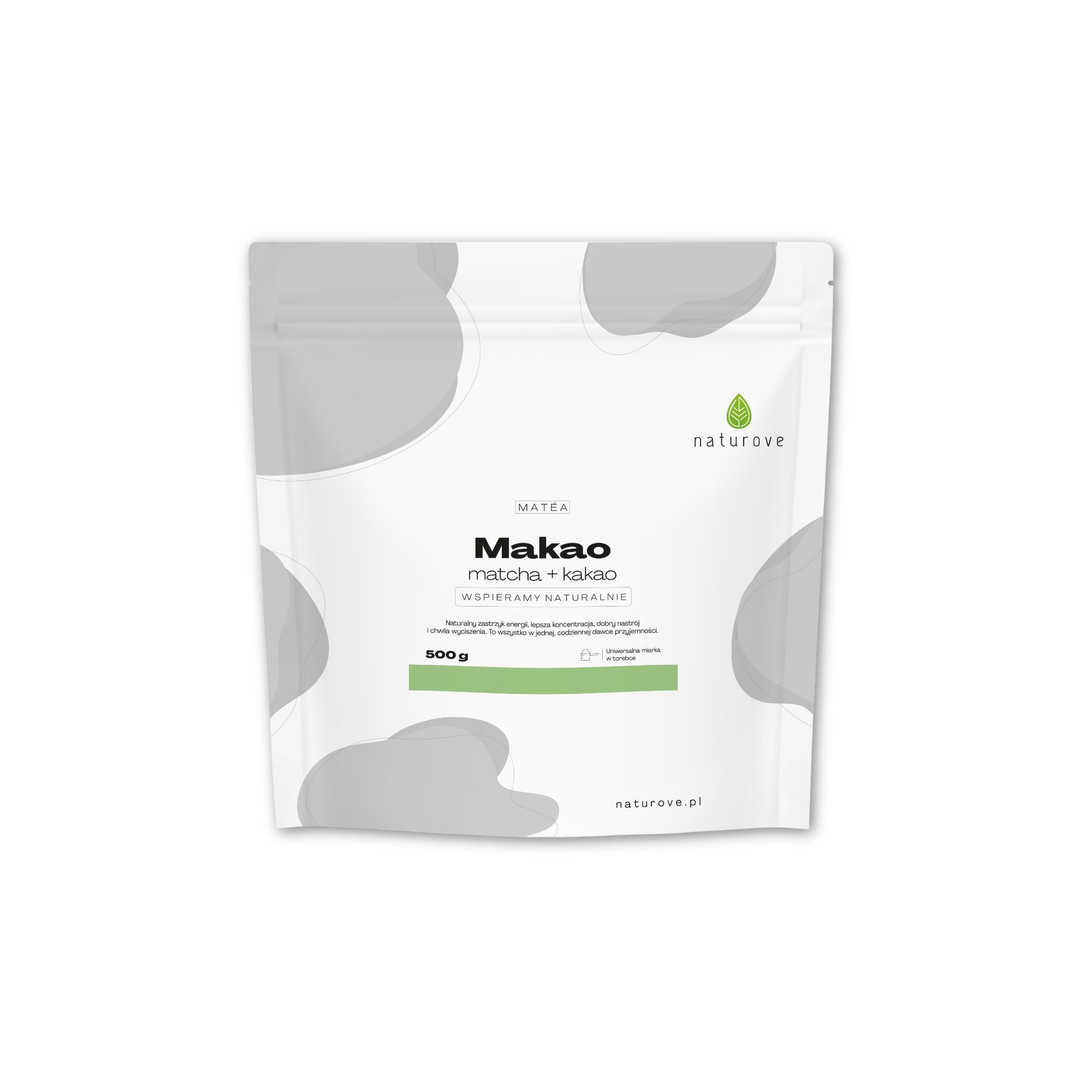 Kompozycja Matéa Makao (matcha + kakao) naturove