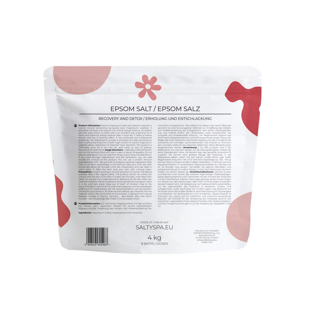 Sól Epsom do kąpieli saltyspa 4kg kizeryt