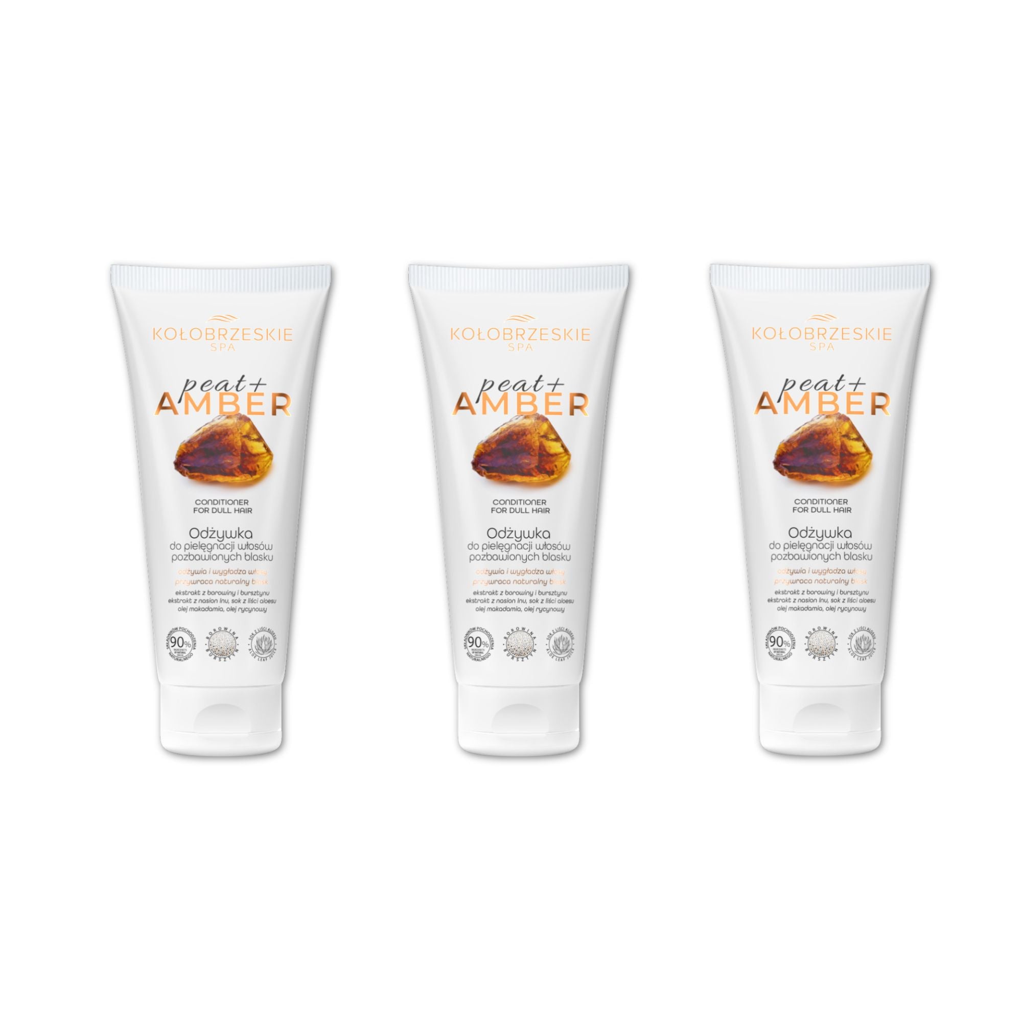 Borowina+ Bursztyn Odżywka do włosów pozbawionych blasku KołobrzeskieSPA