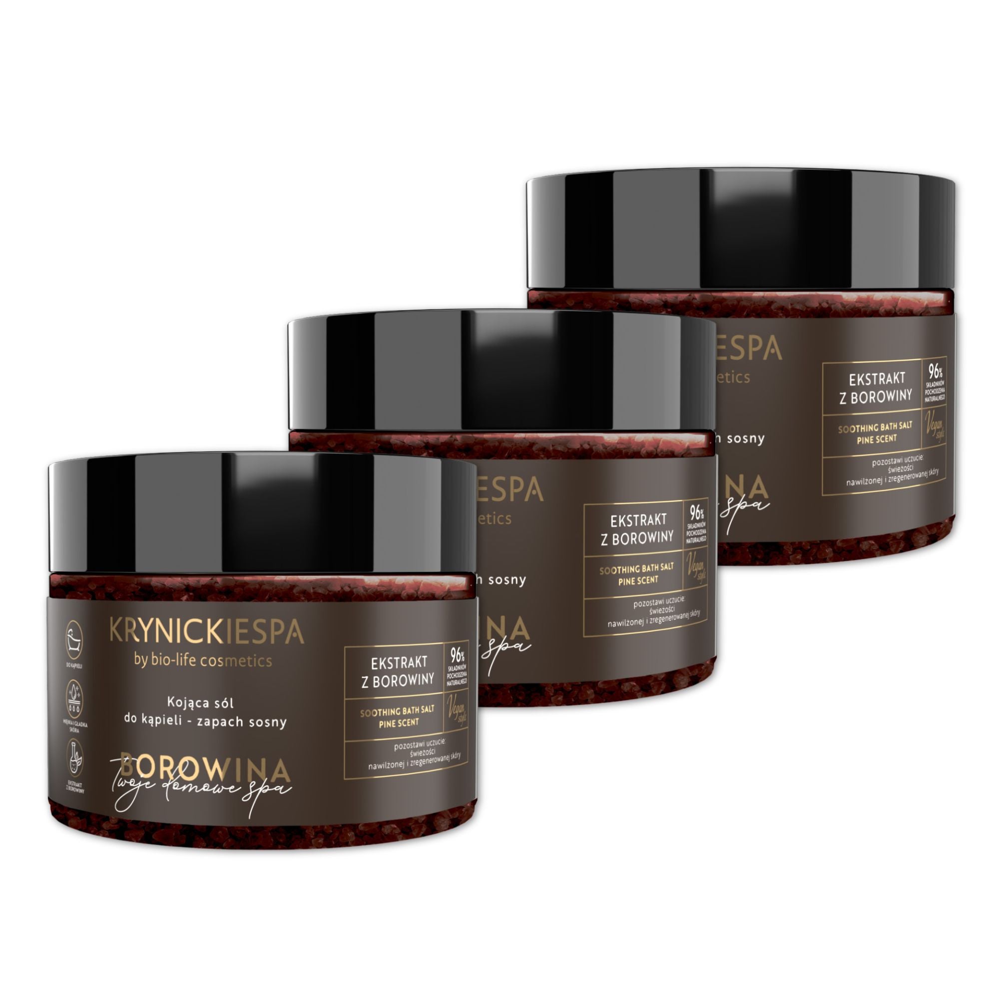 Sól do kąpieli z ekstraktem z borowiny o zapachu sosny KrynickieSPA