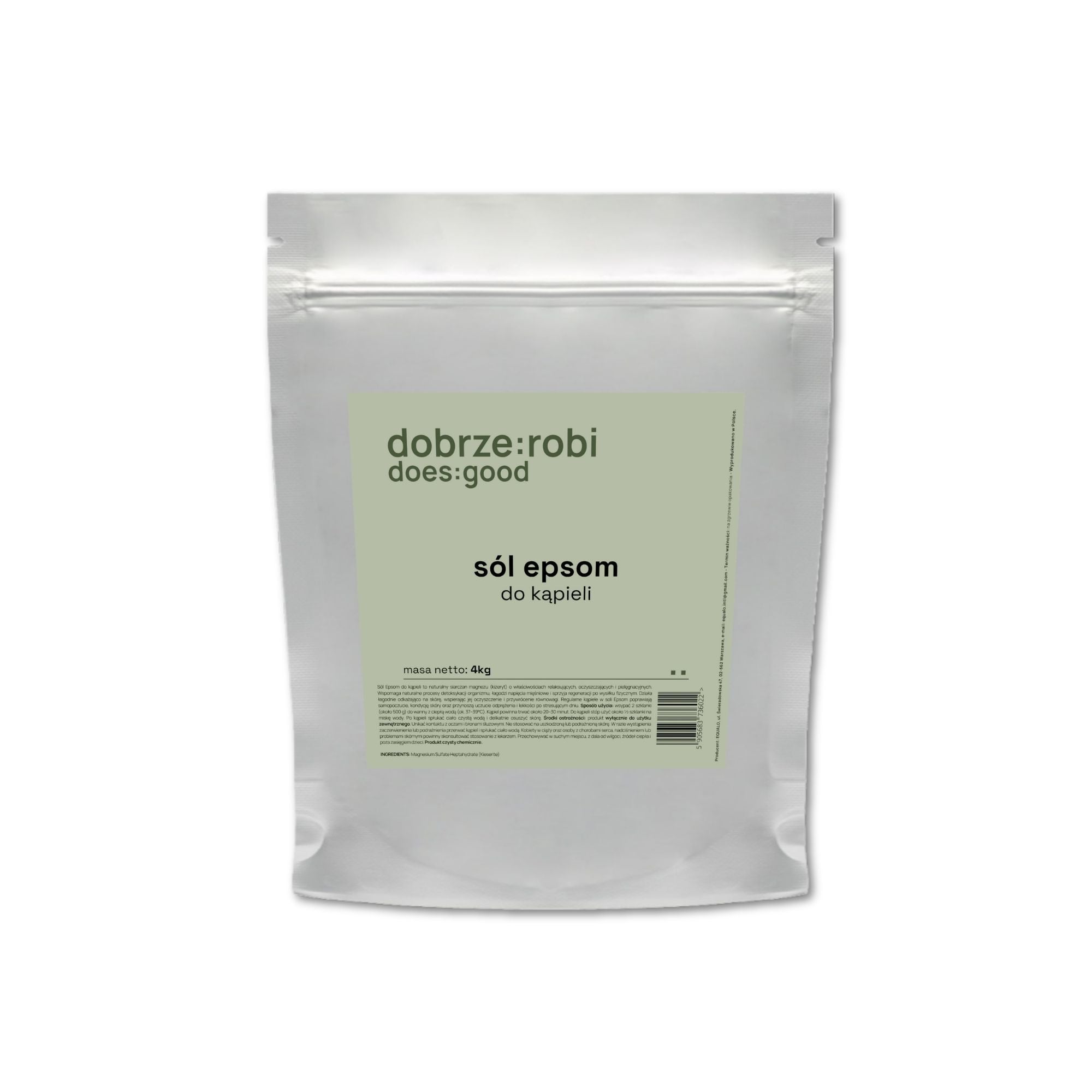 Sól Epsom dobrze:robi