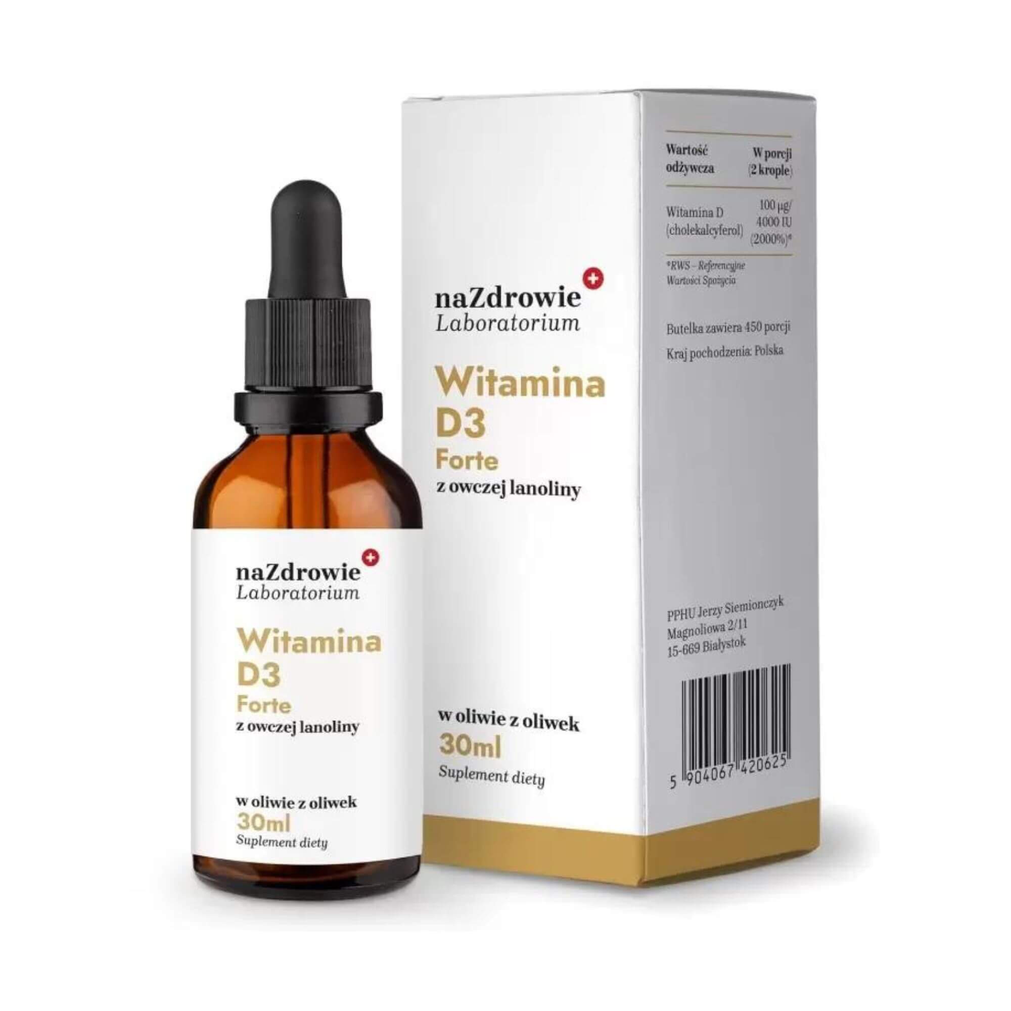 Witamina D3 Forte 4000iu naZdrowie