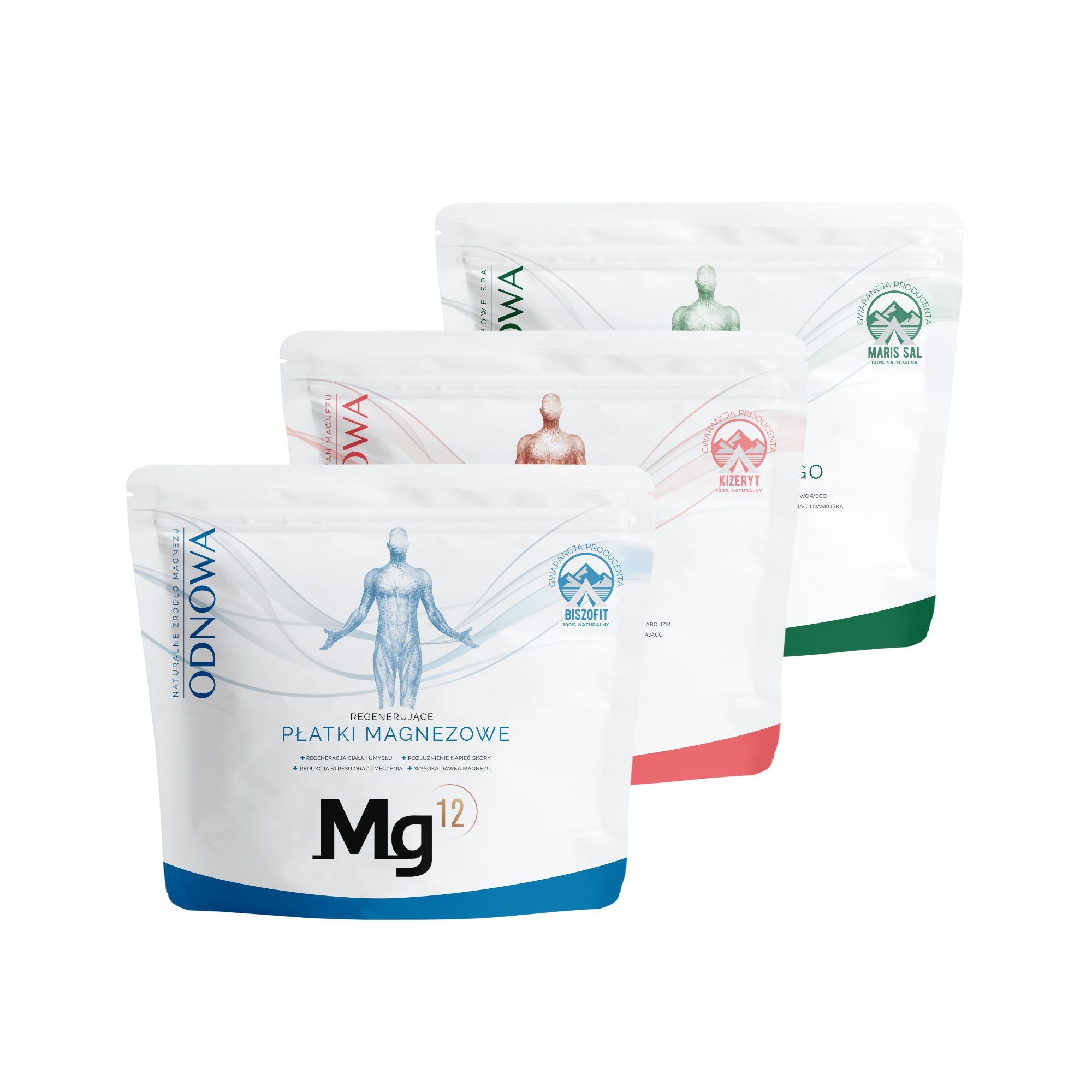 Zestaw Mg12 TRIO: Biszofit, Kizeryt, Maris Sal