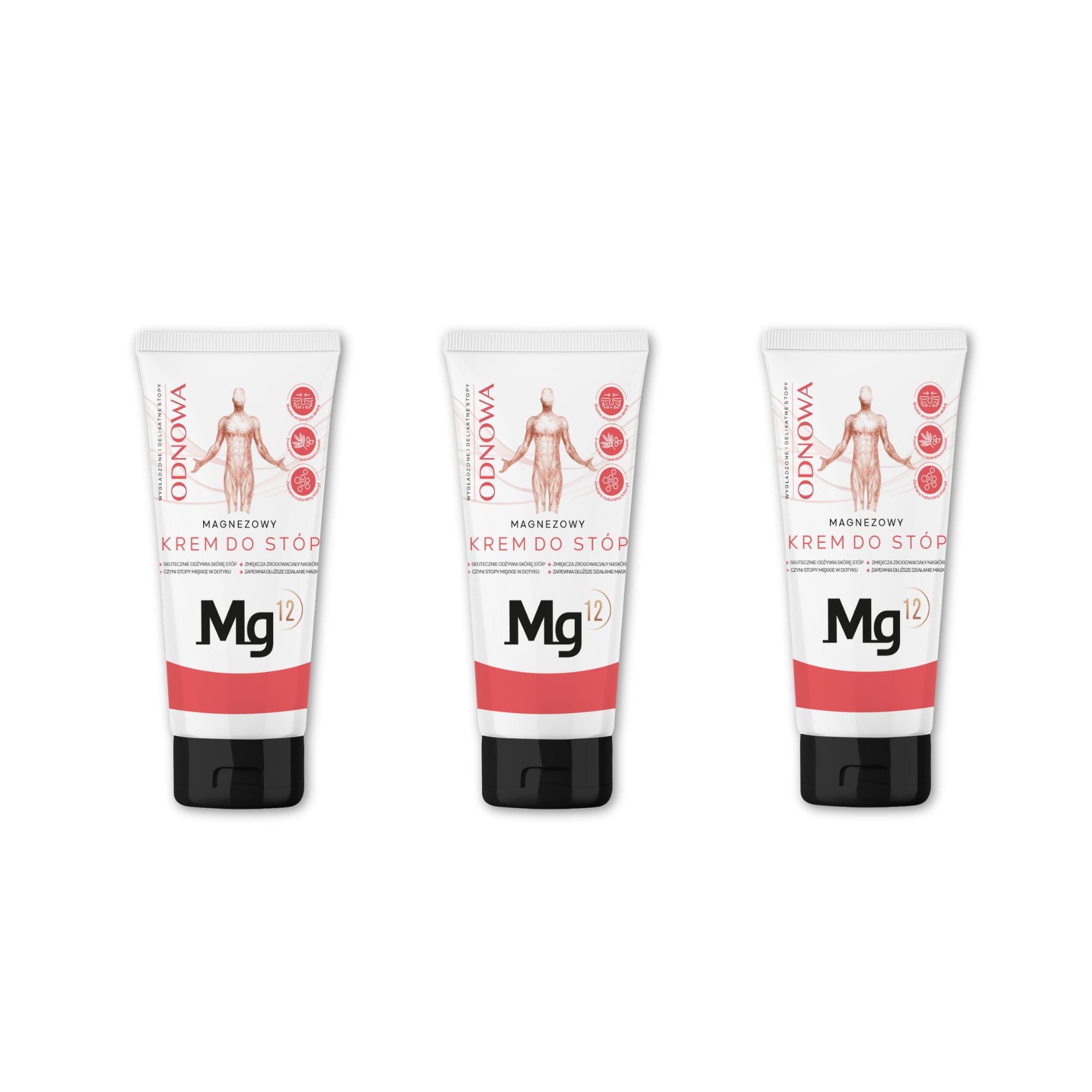 Magnezowy krem do stóp z solą Epsom Mg12 ODNOWA