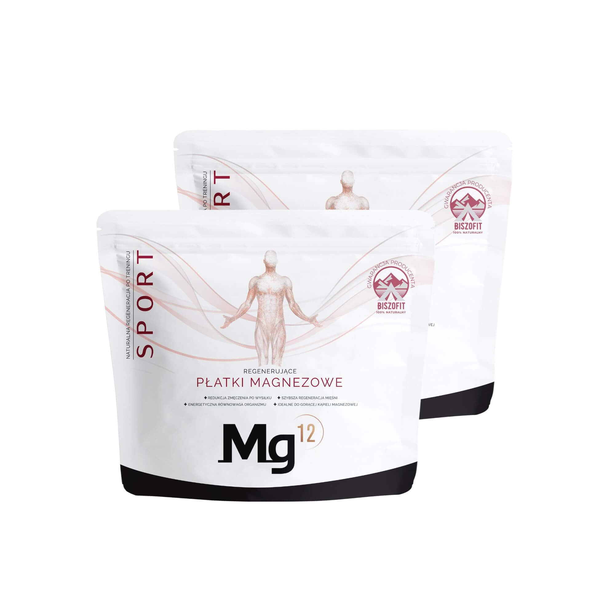 Płatki magnezowe Mg12 SPORT (naturalny chlorek magnezu) (100% biszofit)