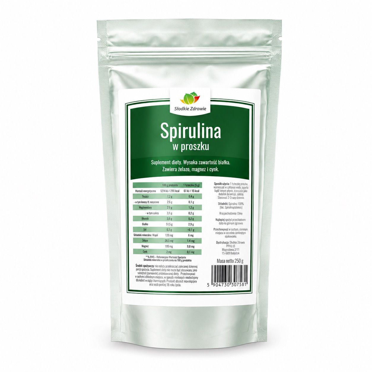 Spirulina do picia Słodkie-Zdrowie