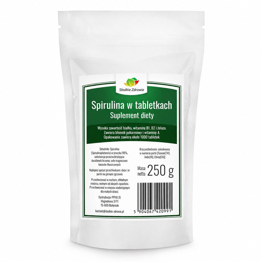 Spirulina w tabletkach Słodkie-Zdrowie