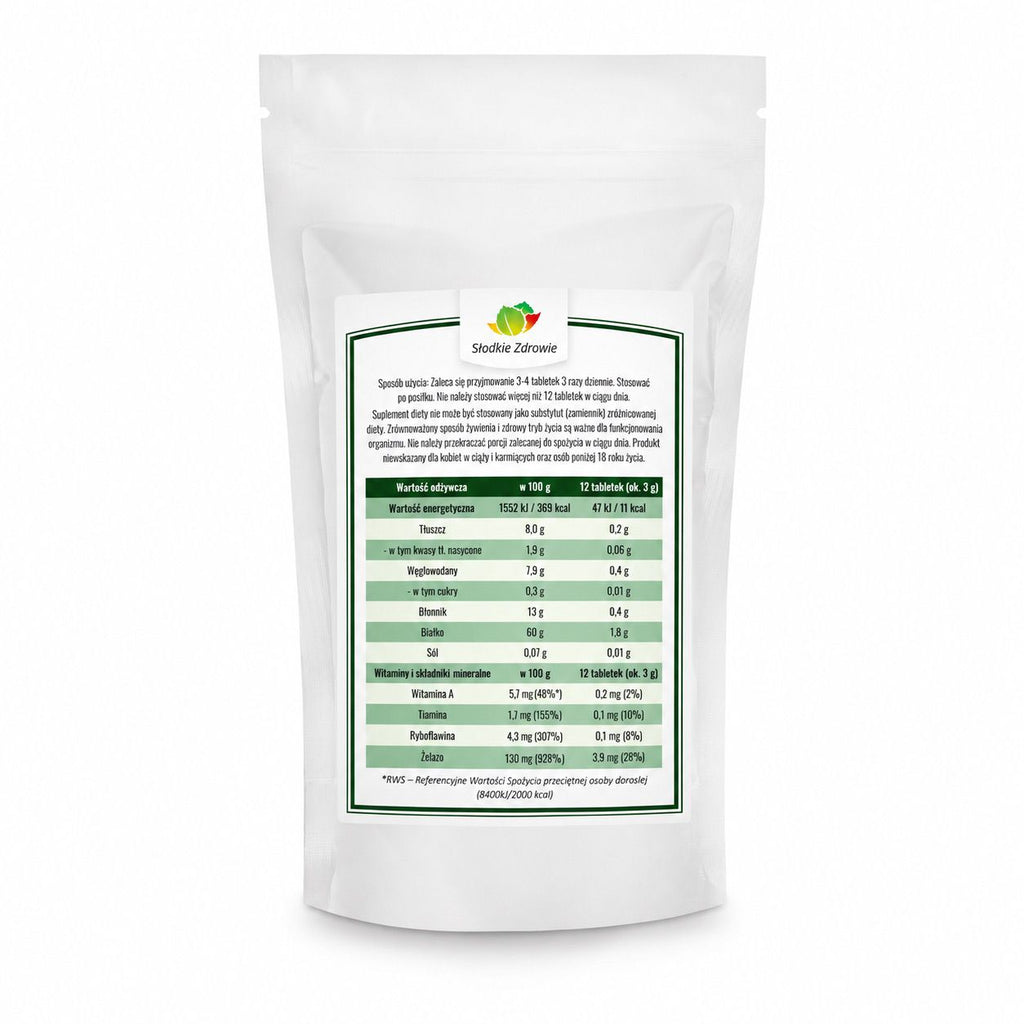 Chlorella w tabletkach Słodkie-Zdrowie